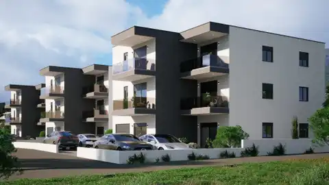 Kaštela, Kaštel Stari - Mieszkanie dwupokojowe z tarasem w nowoczesnym nowym budynku
