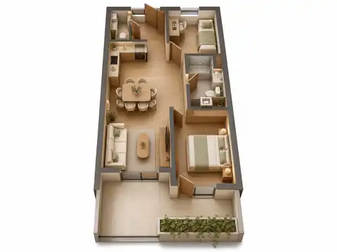 Split, Visoka - Bilocale con terrazzo e loggia in un nuovo edificio moderno