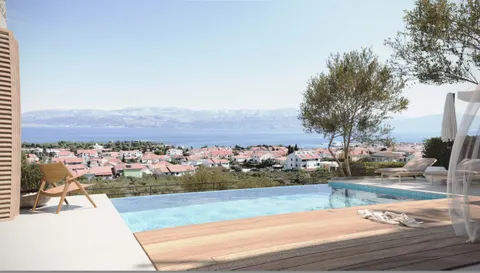 Brač, Supetar - Vila s bazénom v luxusnom komplexe 280 m2