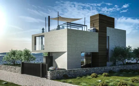 Sukošan – Luxusní moderní vila s bazénem 441 m2