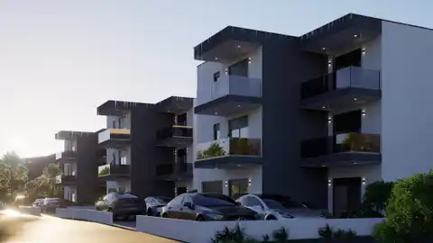 Kaštela, Kaštel Stari - Mieszkanie dwupokojowe z tarasem w nowoczesnym nowym budynku