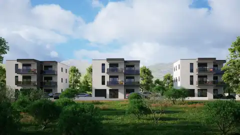 Kaštela, Kaštel Stari - Mieszkanie dwupokojowe z tarasem w nowoczesnym nowym budynku