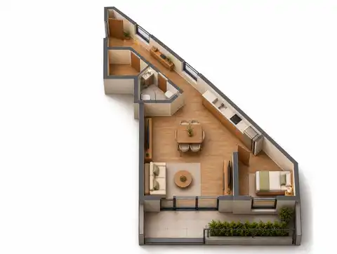Split, Visoka - Bilocale con terrazzo e loggia in un nuovo edificio moderno
