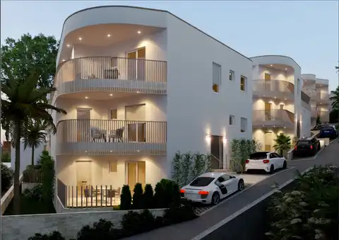 Rogoznica - Moderne Dreizimmerwohnung mit Meerblick