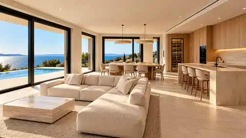 Villa 550 m², piscine, vue sur mer, 200 mètres de la mer — Ražanj