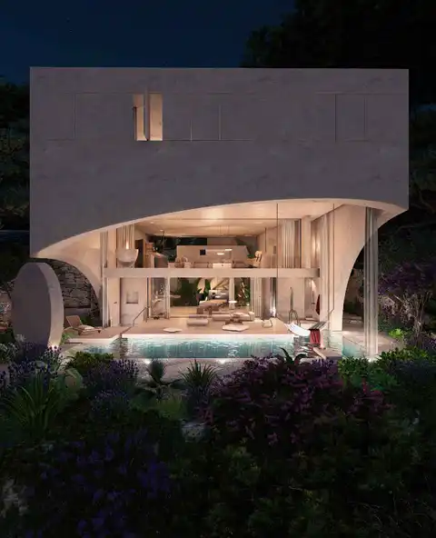 Brač, Postira - Građevinsko zemljište sa projektom vile