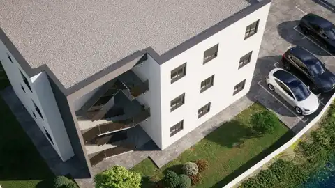 Kaštela, Kaštel Stari - Mieszkanie dwupokojowe z tarasem w nowoczesnym nowym budynku