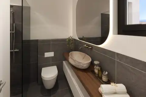 Pelješac, Orebić - Dvosoban apartman s loggiom i terasom u novogradnji