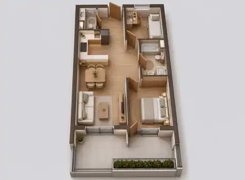 Split, Visoka - Bilocale con terrazzo e loggia in un nuovo edificio moderno