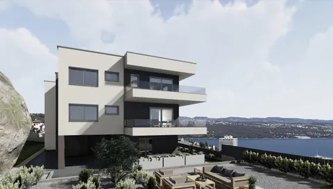 Kvarner, Opatija – Luxusní dvoupokojový byt s výhledem na moře 89 m2