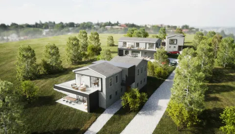Istrijský polostrov, Oprtalj – Stavebný pozemok s projektom, NOVÁ CENA!