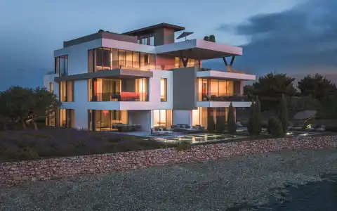 Sukošan – Luxusní moderní penthouse se střešní terasou a bazénem 193 m2