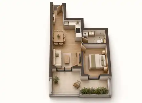Split, Visoka - Bilocale con terrazzo e loggia in un nuovo edificio moderno