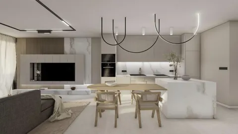 Istrie, Vabriga - Luxusní třípokojový byt s bazénem a zahradou 119 m2