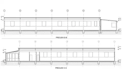 Facility 1,100 m² for rent, Buzin — office spaces, parking