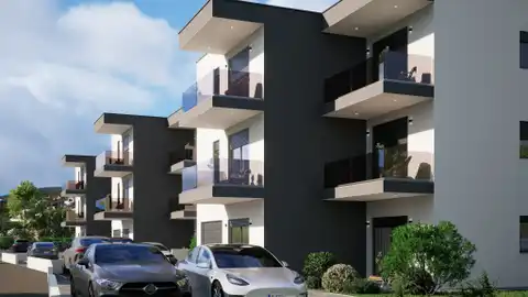 Kaštela, Kaštel Stari - Mieszkanie dwupokojowe z tarasem w nowoczesnym nowym budynku