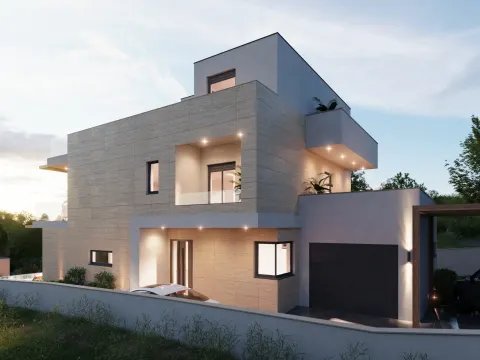 Šibenik, Dvornice - Luxusní vila ve výstavbě