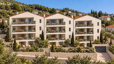 Podstrana – appartement 2A, rez-de-chaussée, 83 m², 2 chambres, deux loggias