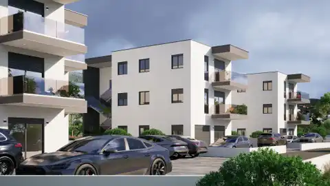 Kaštela, Kaštel Stari - Mieszkanie dwupokojowe z tarasem w nowoczesnym nowym budynku