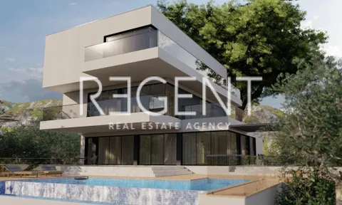 Šibenik, Rogoznica - Pozemek s projektem pro výstavbu dvou luxusních vil 1741m2