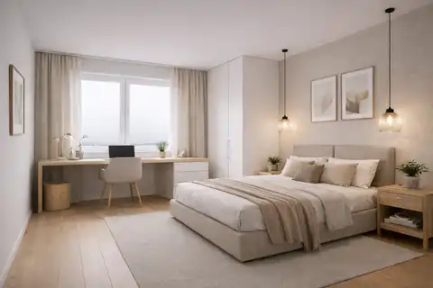 Makarska, Zelenka - dwupokojowe mieszkanie w nowym budynku z tarasem i ogrodem