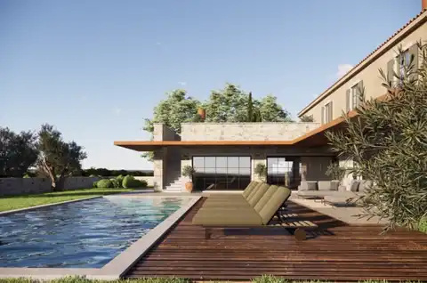 Istrie, Buje - Terrain constructible avec projet et vue sur la mer