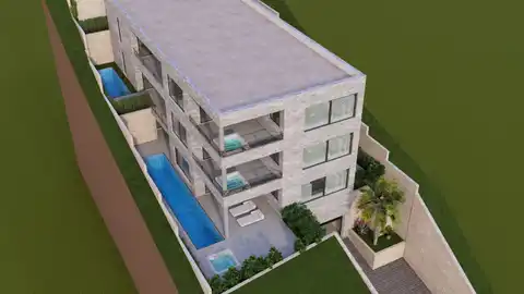 Brela - Građevinsko zemljište sa projektom