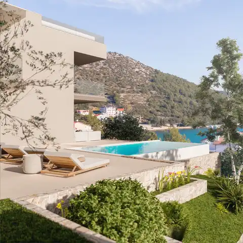 Trogir, Marina - Appartement de trois chambres avec balcon dans un nouveau bâtiment moderne