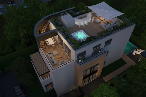 Zagreb, Srebrnjak - Ekskluzivno stanovanje s strešno teraso 110 m2 novogradnja