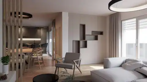 Brač, Postira – penthouse S3 avec terrasse sur le toit, garage et vue