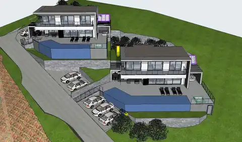 Dugi Rat – građevinska zemljišta s projektima modernih vila i pogledom