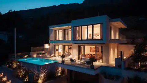 Vila 355 m², bazen, wellness i pogled na more – Split, Jesenice