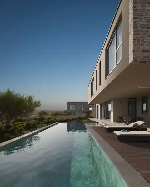 Bale - villa moderne de luxe avec piscine et terrasse sur le toit