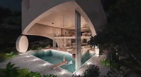 Brač, Postira - Građevinsko zemljište sa projektom vile