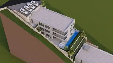 Brela - Građevinsko zemljište sa projektom