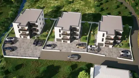 Kaštela, Kaštel Stari - Mieszkanie dwupokojowe z tarasem w nowoczesnym nowym budynku