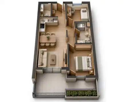 Split, Visoka - Bilocale con terrazzo e loggia in un nuovo edificio moderno