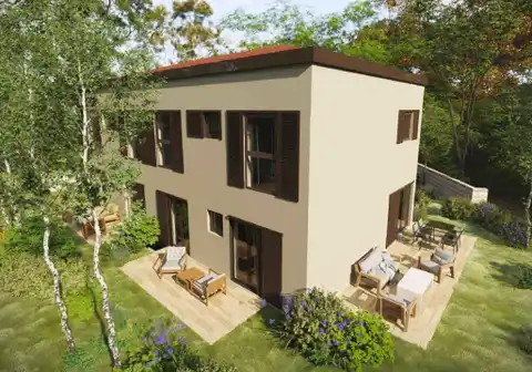 Omišalj, île de Krk – Appartement T2 de 74 m² avec balcon, débarras et 2 places de parking extérieures
