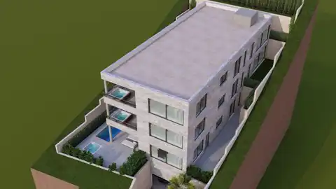 Brela - Građevinsko zemljište sa projektom