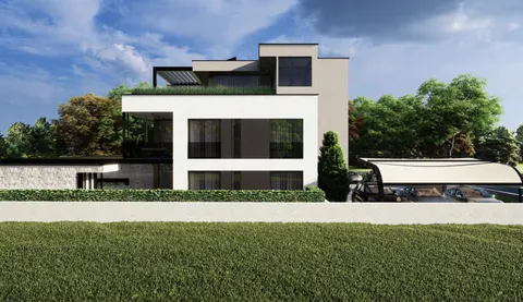 Istrie, Vabriga - Luxusní třípokojový byt se střešní terasou 117 m2