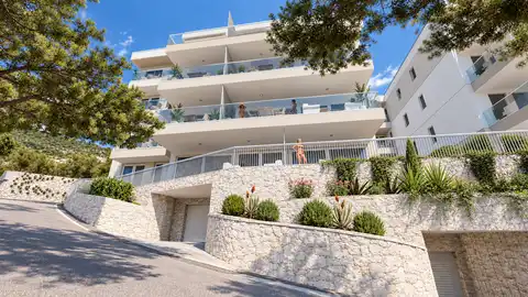 Apartment 78 m², Živogošće — two-bedroom, 1st floor, first row to the sea