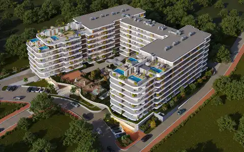 Zadar, Crvene kuće - Luxusní dvoupokojový byt 57 m2 novostavba