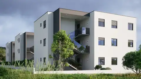 Kaštela, Kaštel Stari - Mieszkanie dwupokojowe z tarasem w nowoczesnym nowym budynku