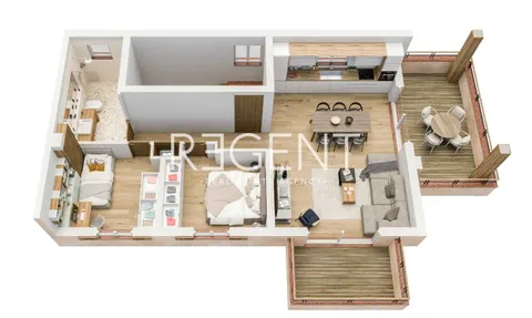 Istrie, Umag - Moderní třípokojový byt v komplexu dvou obytných budov 72,42 m2 – Novostavba