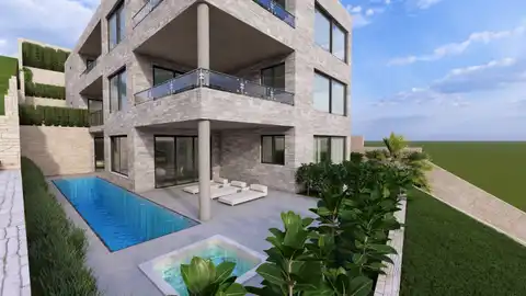 Brela - Građevinsko zemljište sa projektom