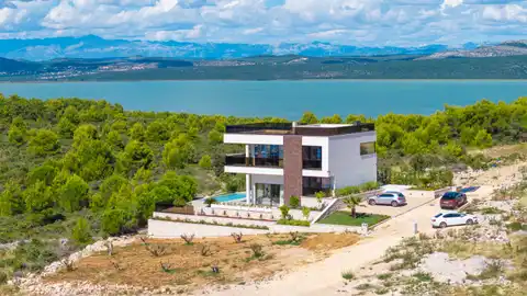 Pakoštane, Drage - Villa, infinity bazen, rooftop, pogled na more