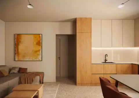 Omišalj, Krk – Appartement de 2 pièces de 82 m² avec deux terrasses, un cellier et 2 places de parking extérieures