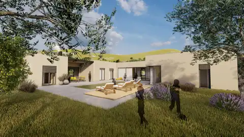 Šibenik - Pozemek s projektem pro 2 vily