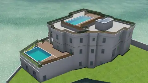 Brač, Bol – Vila u izgradnji s dovršenim pomoćnim objektom