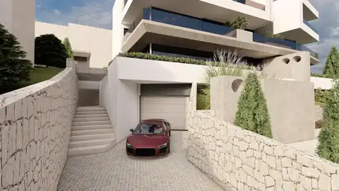 Stan 101,89 m², Opatija, Ičići — strešna terasa, balkon